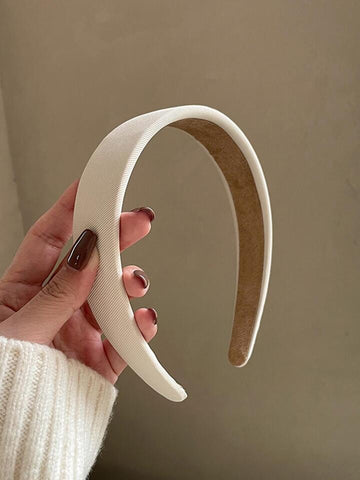 Ivory solid headband