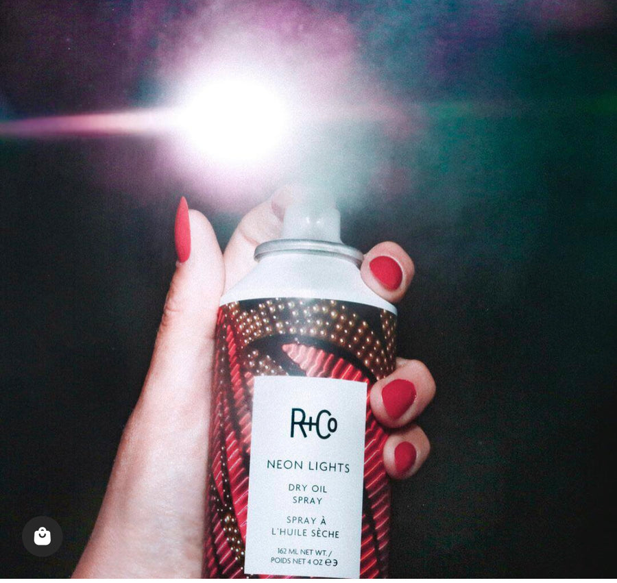 R+Co Neon Lights Dry Oil Spray